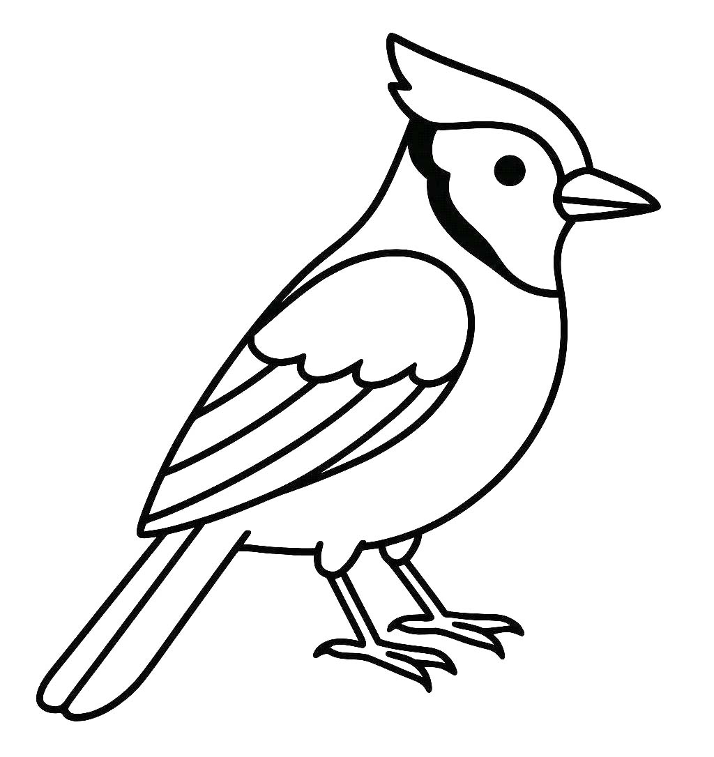 Målarbild Blåskrika Gratis
