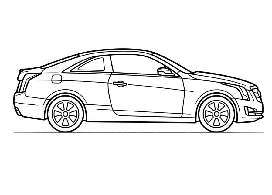 Målarbild Cadillac ATS Coupe Bil