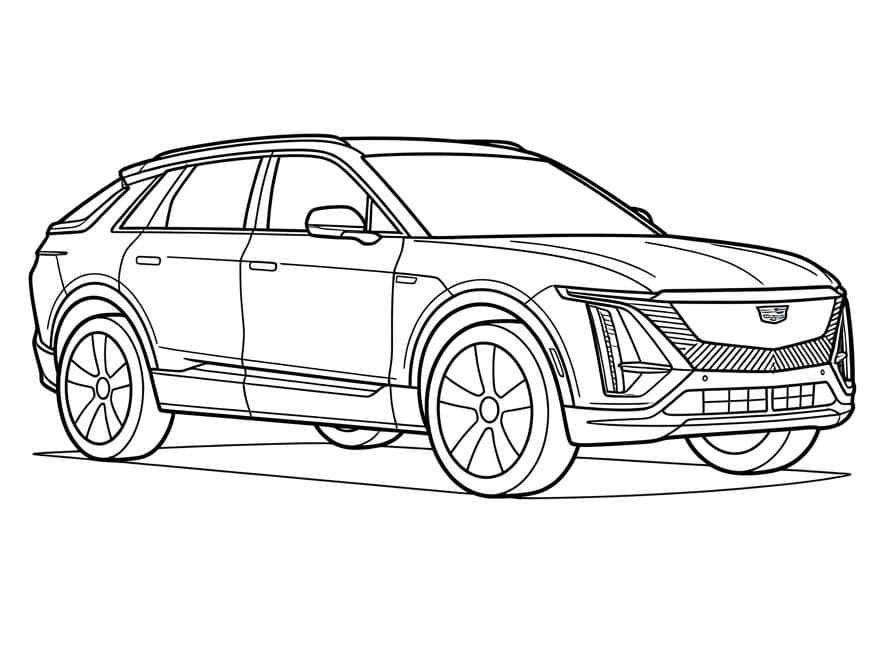 Målarbild Cadillac Lyriq