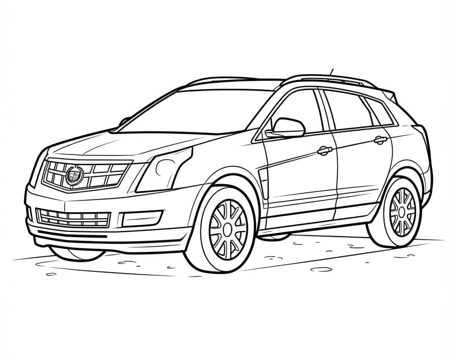 Målarbild Cadillac SRX