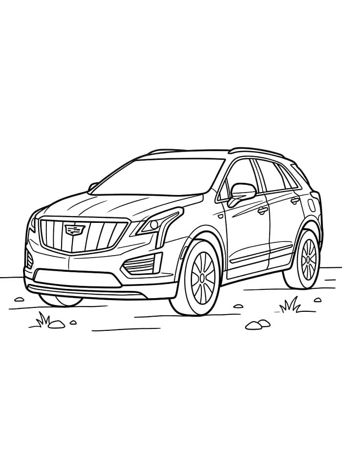 Målarbild Cadillac XT5