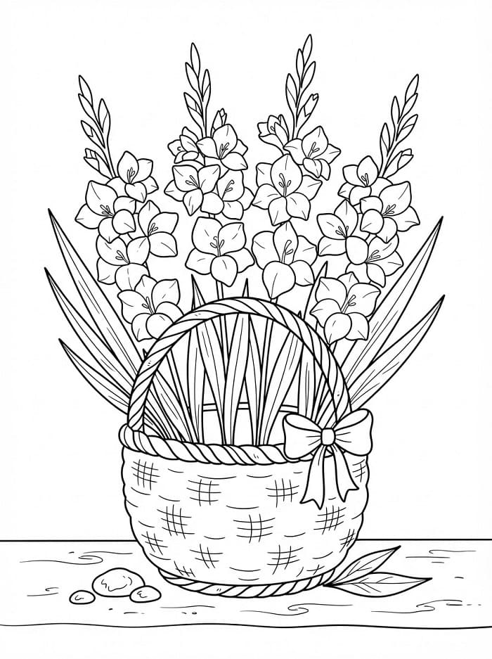 Målarbild Gladiolus Gratis
