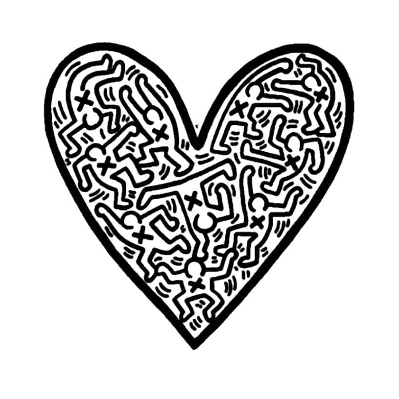 Målarbild Gratis Keith Haring