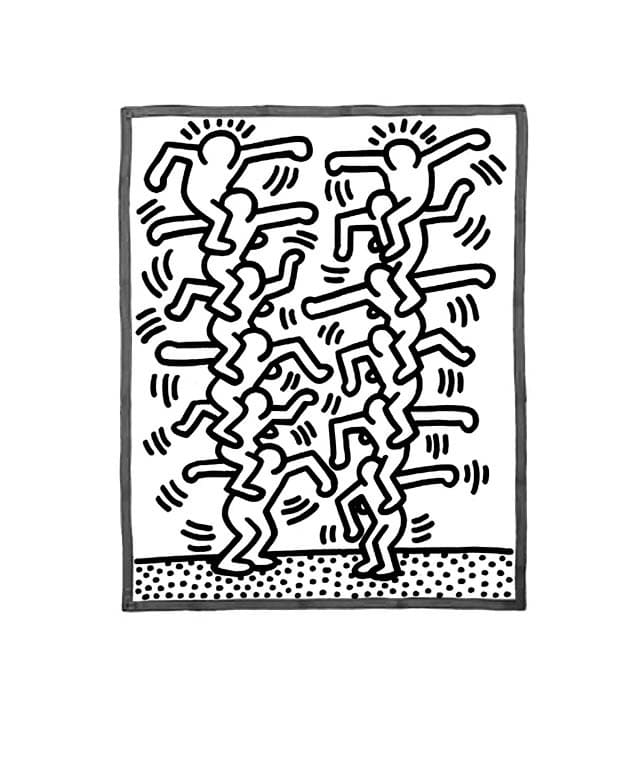 Målarbild Keith Haring 10