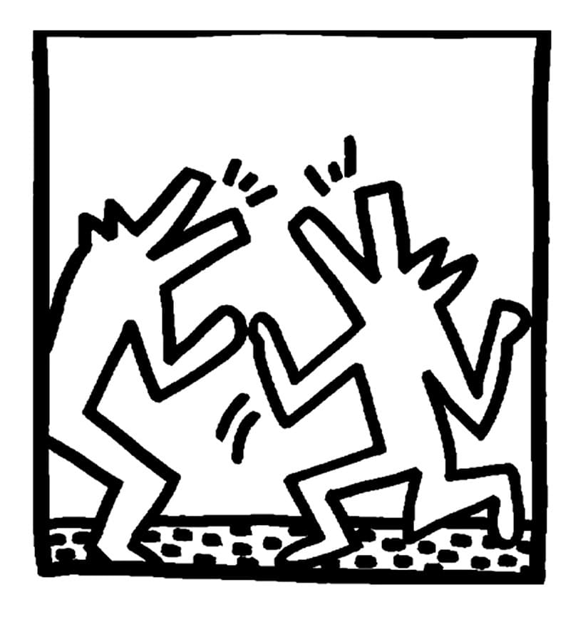 Målarbild Keith Haring 11