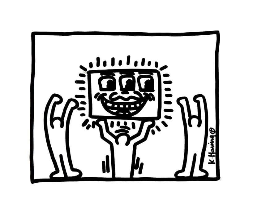 Målarbild Keith Haring 4