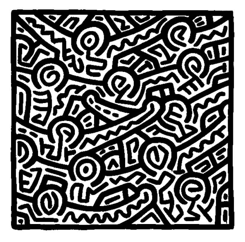Målarbild Keith Haring 5