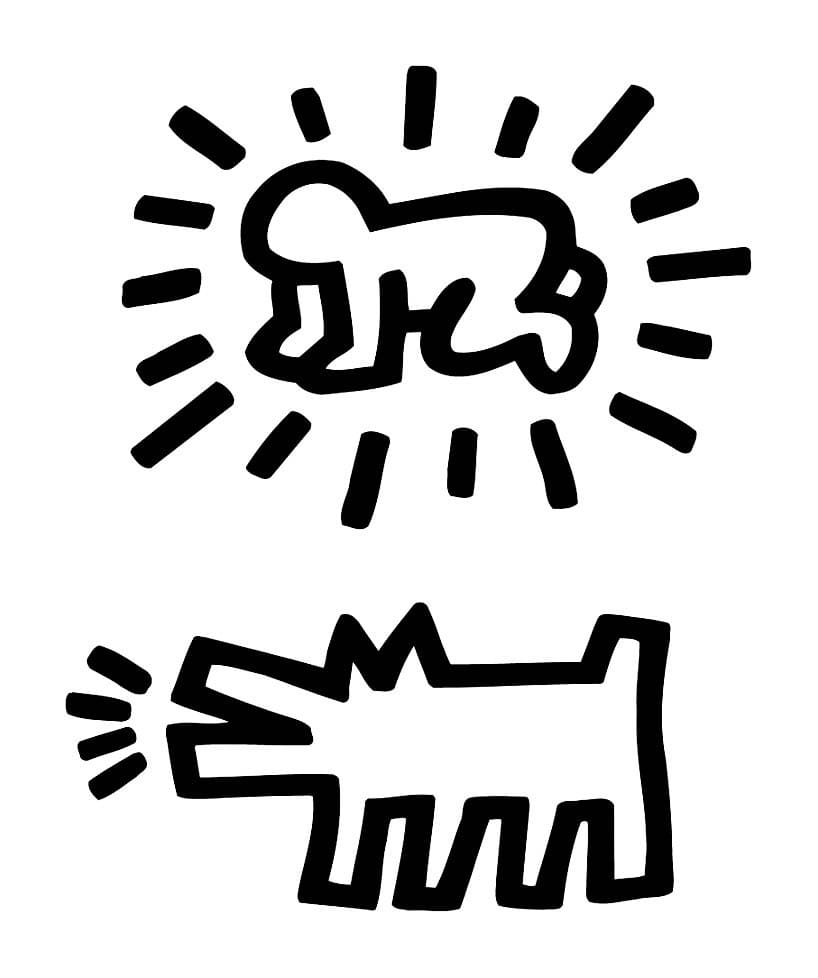 Målarbild Keith Haring 6