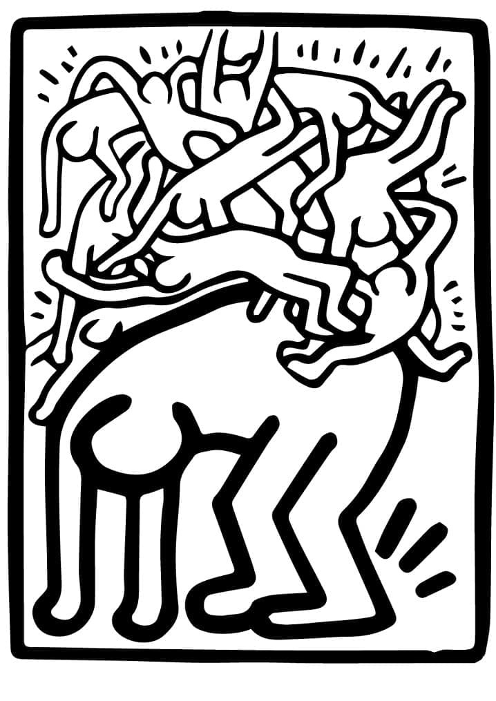 Målarbilder Keith Haring
