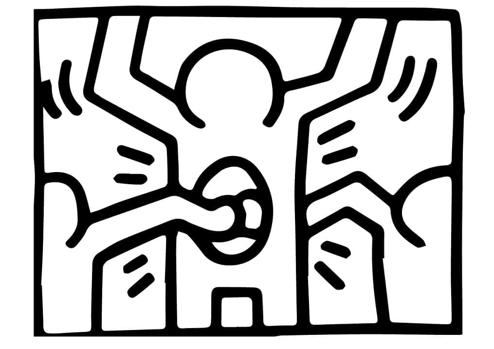 Målarbild Keith Haring 9