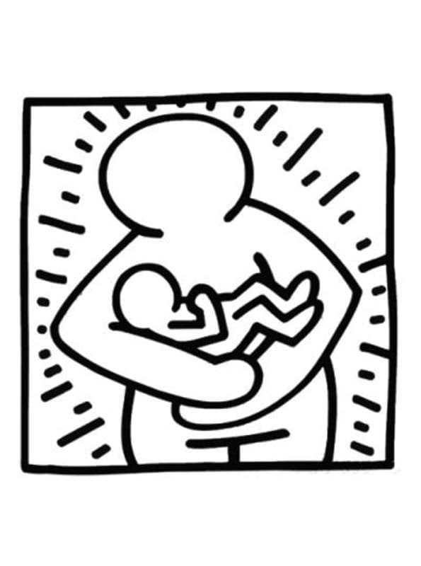 Målarbild Keith Haring för Vuxna