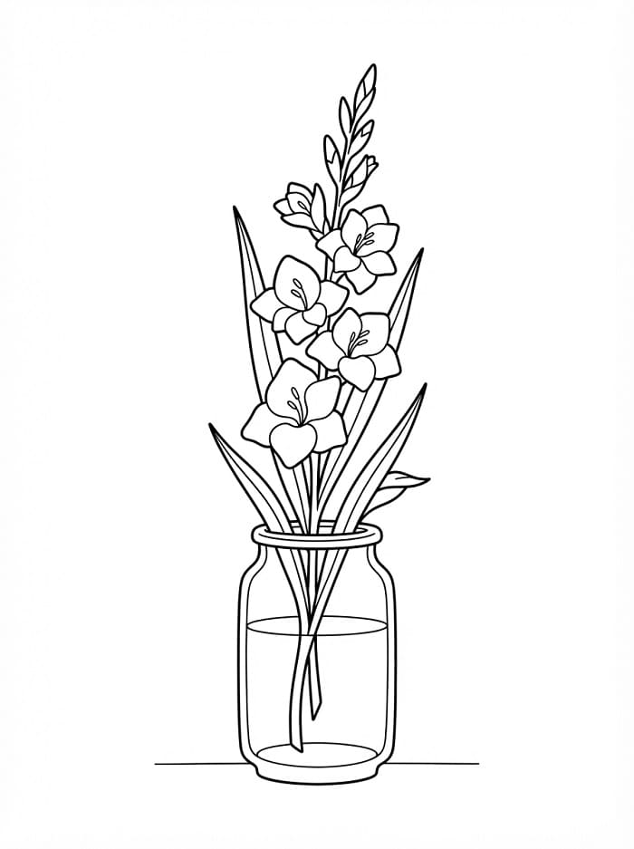 Målarbilder Gladiolus