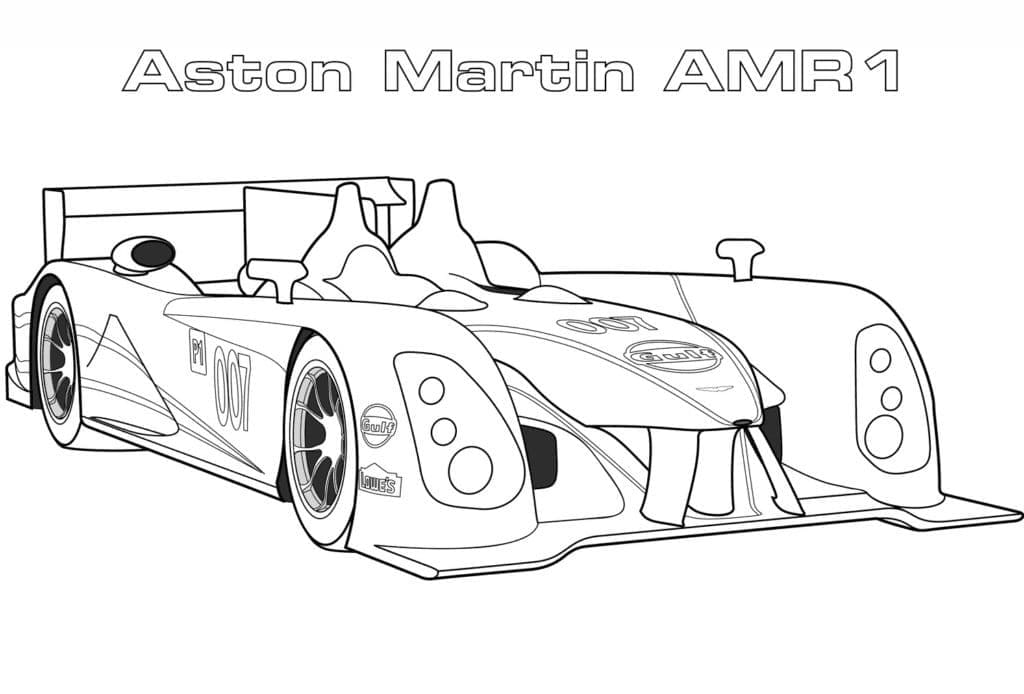 Målarbild Aston Martin Formel 1