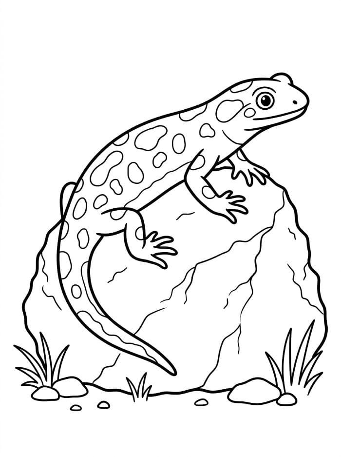 Målarbild Fin salamander