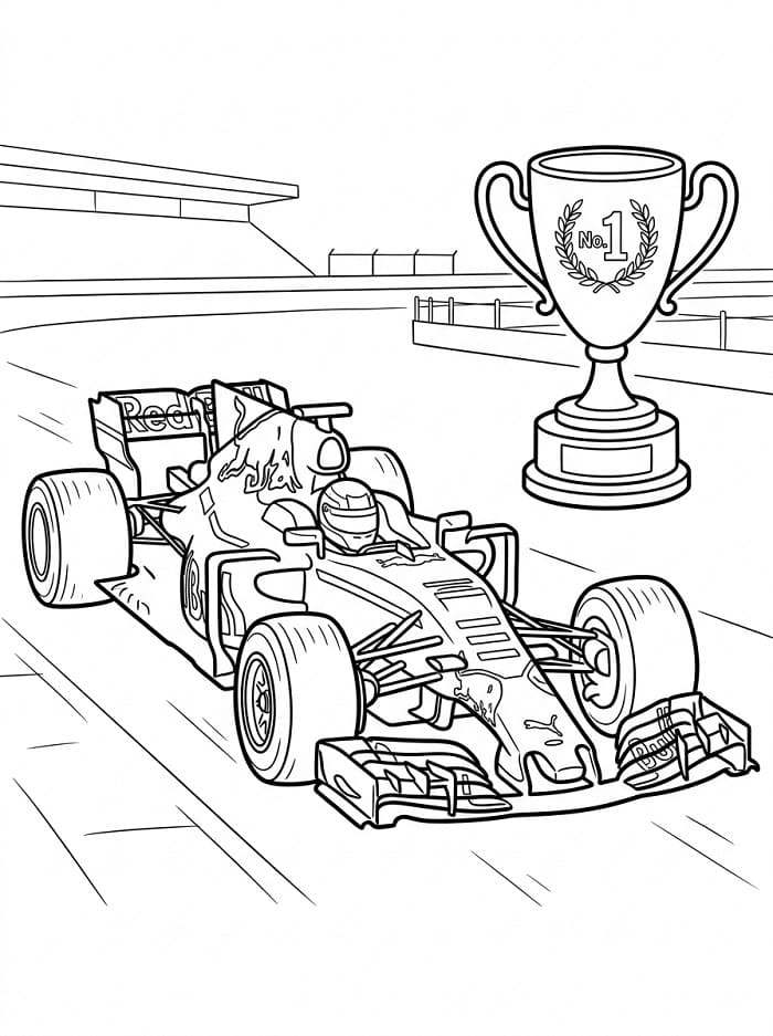 Målarbild Formel 1 bild