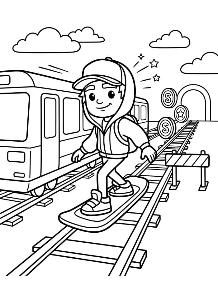 Målarbilder Subway Surfers