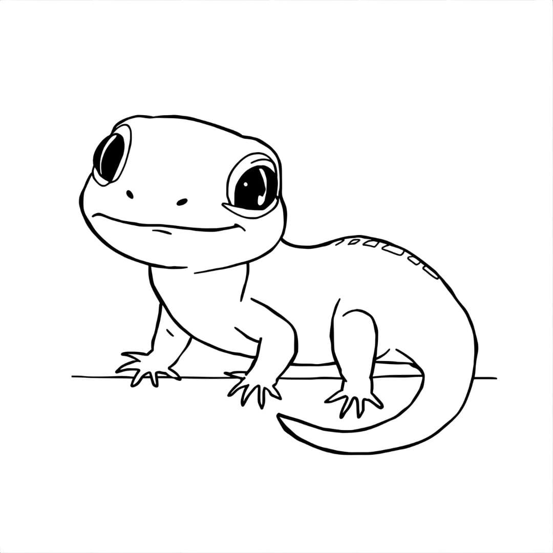 Målarbild Normal salamander