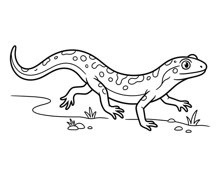 Målarbilder Salamander