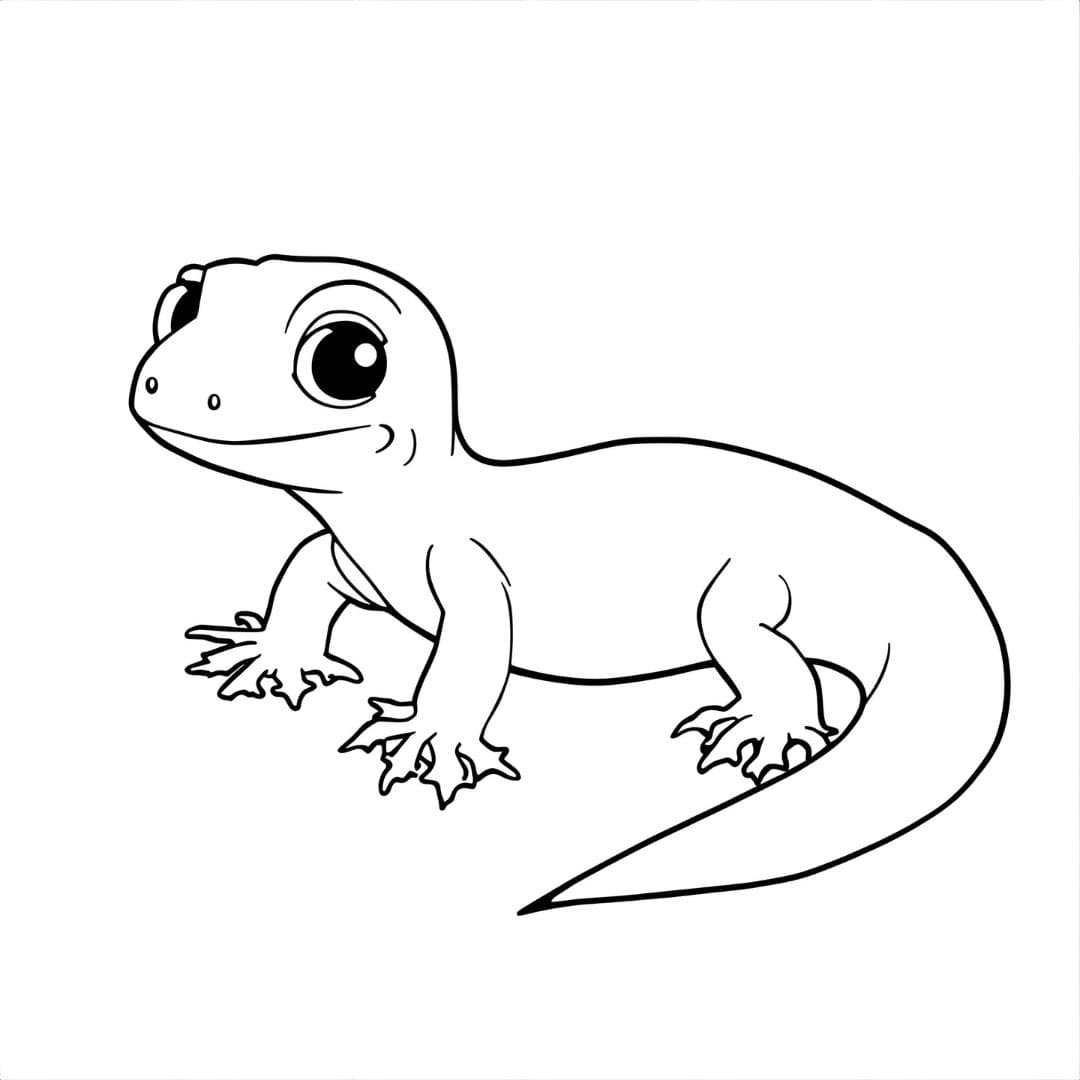 Målarbild Salamander Gratis