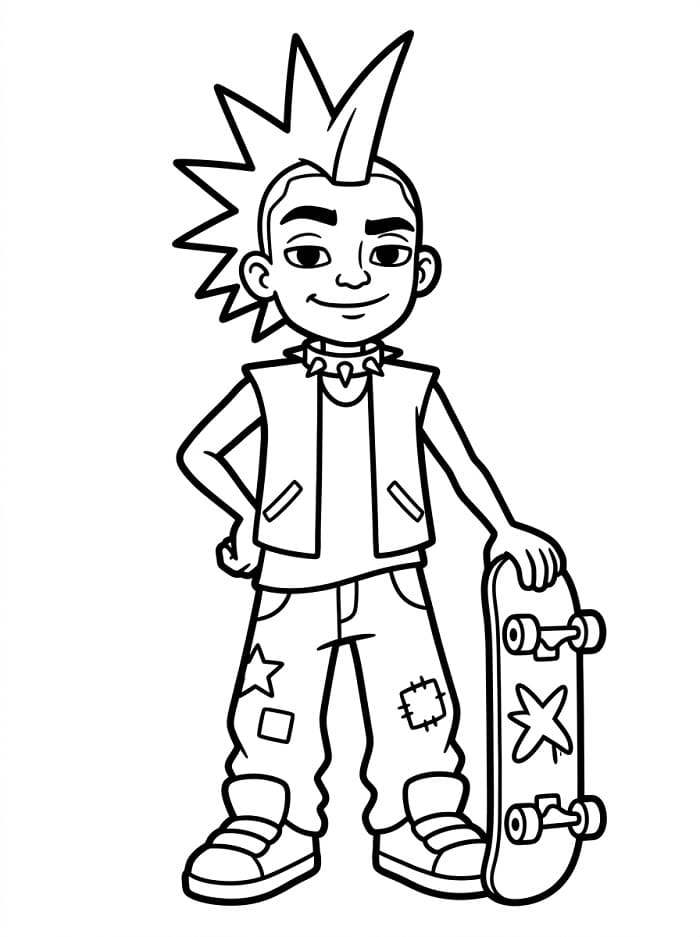 Målarbild Spike Subway Surfers