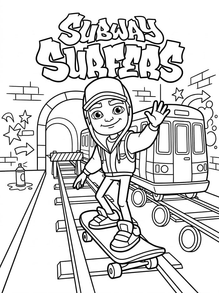 Målarbild Subway Surfers Gratis
