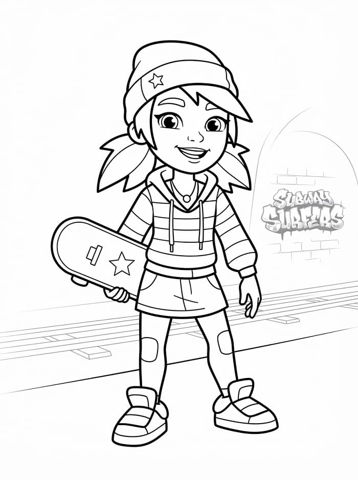Målarbild Subway Surfers Tricky