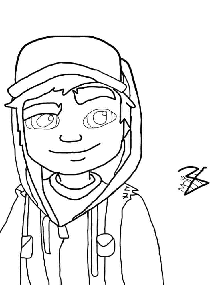 Målarbild Subway Surfers Utskrivbar