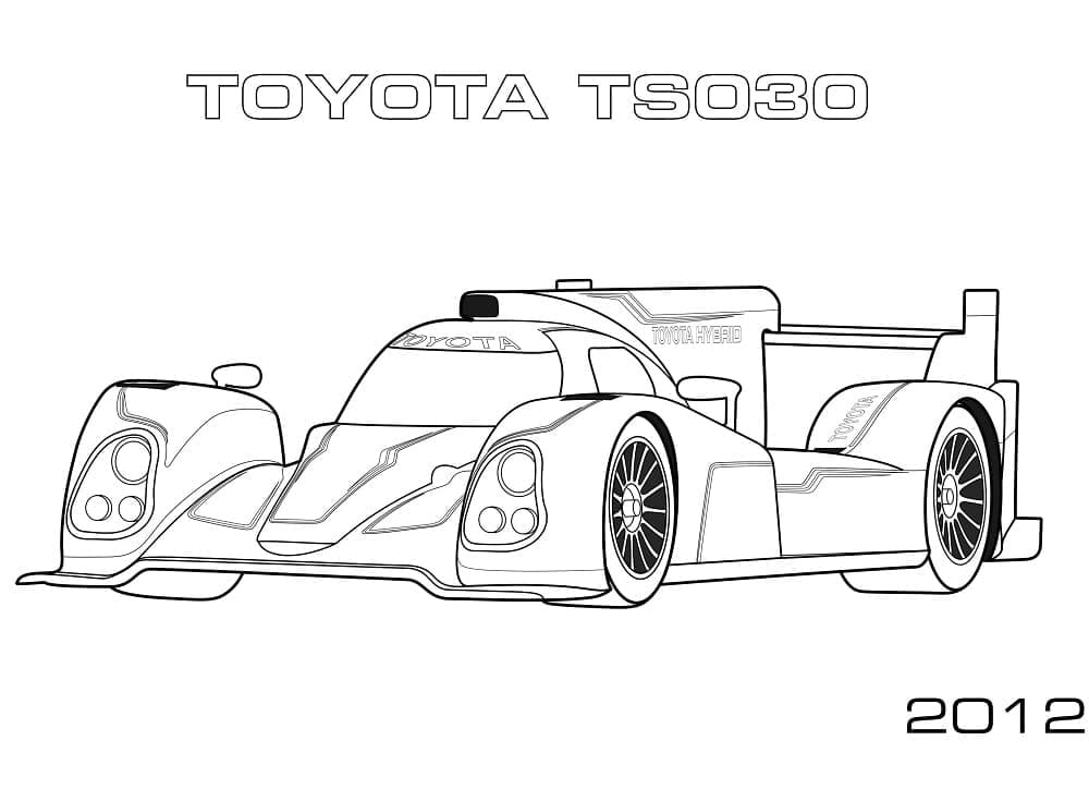 Målarbild Toyota Formel 1